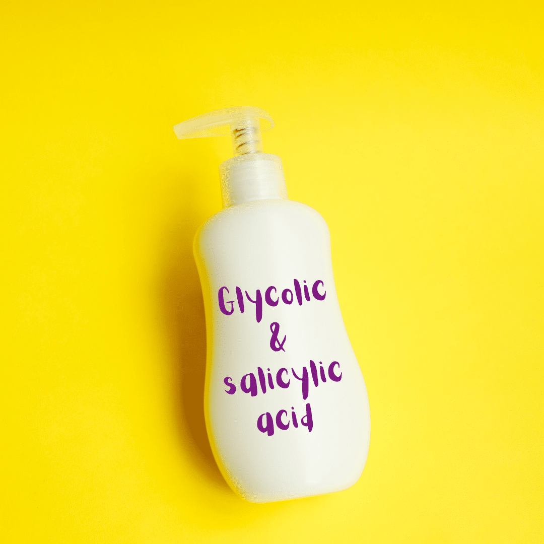 Glycolic and salicylic acid help keep my skin clear of acne rosacea.