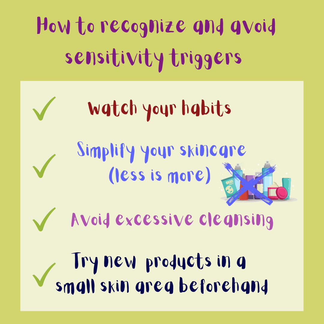 Steps to recognize and avoid sensitivity triggers.
