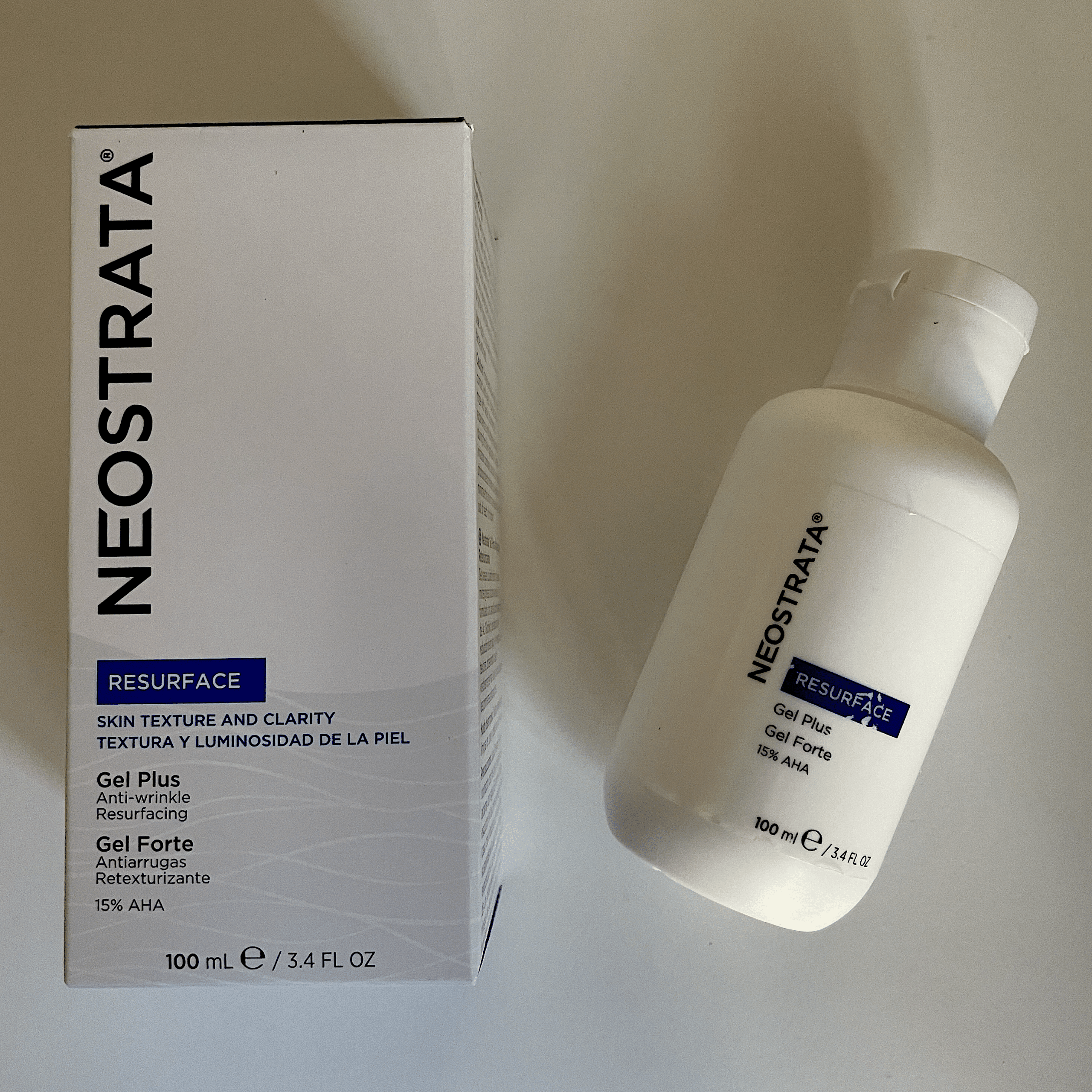 Solución de Neostrata con 15% de ácido glicólico.