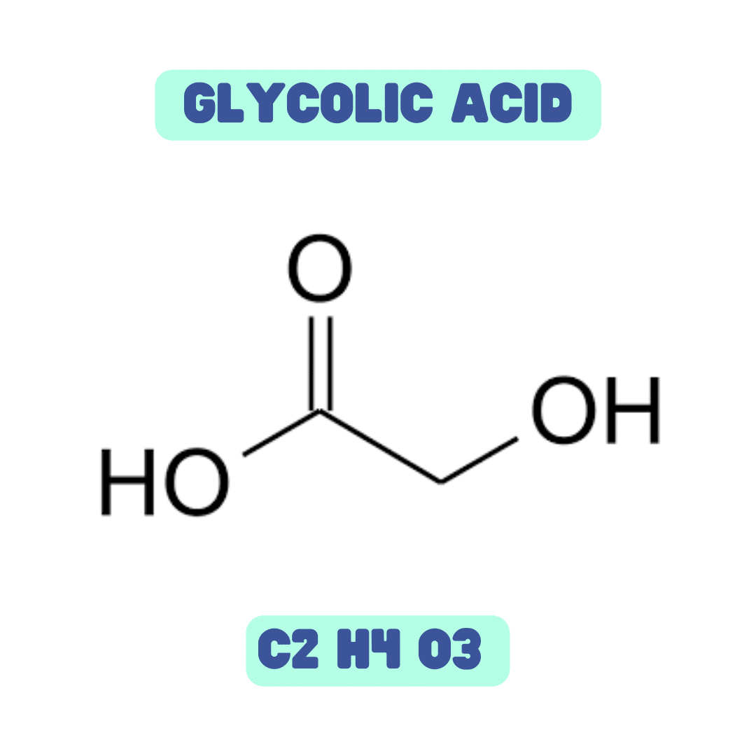 Glycolic acid (chemical structure).