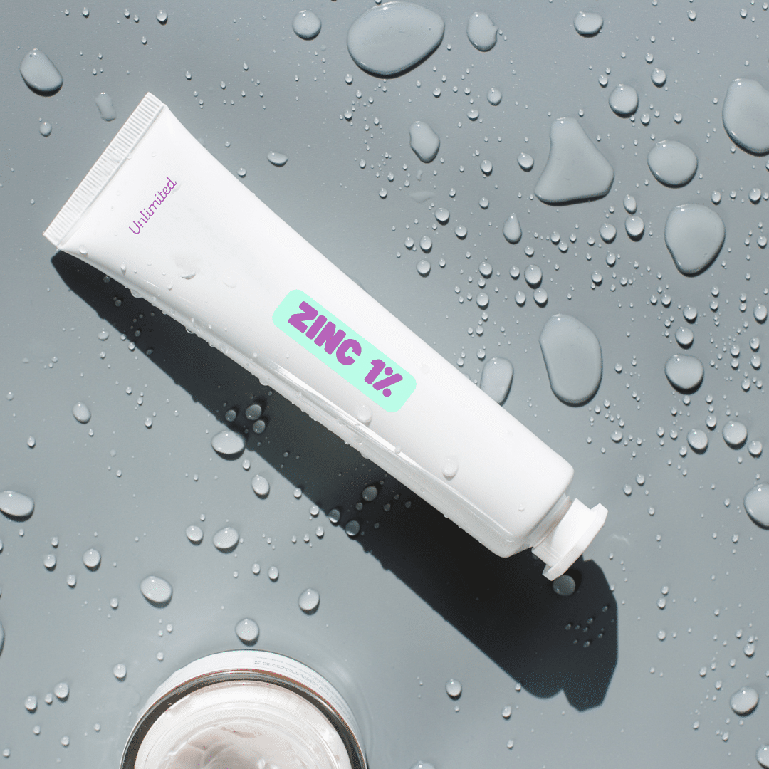 Tubo de crema con zinc al 1% (la concentración máxima).