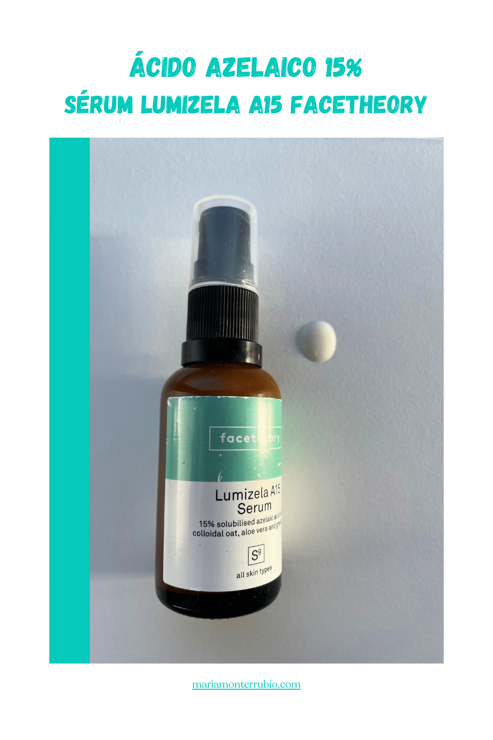 Sérum con ácido azelaico al 15% de Facetheory (foto).