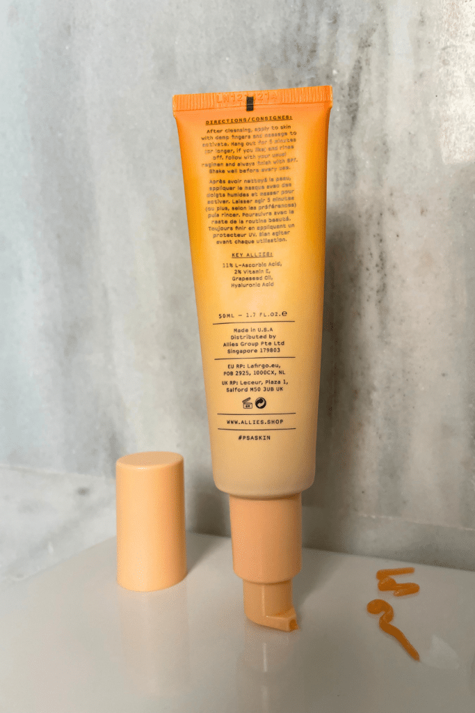 mascarilla vitamina c