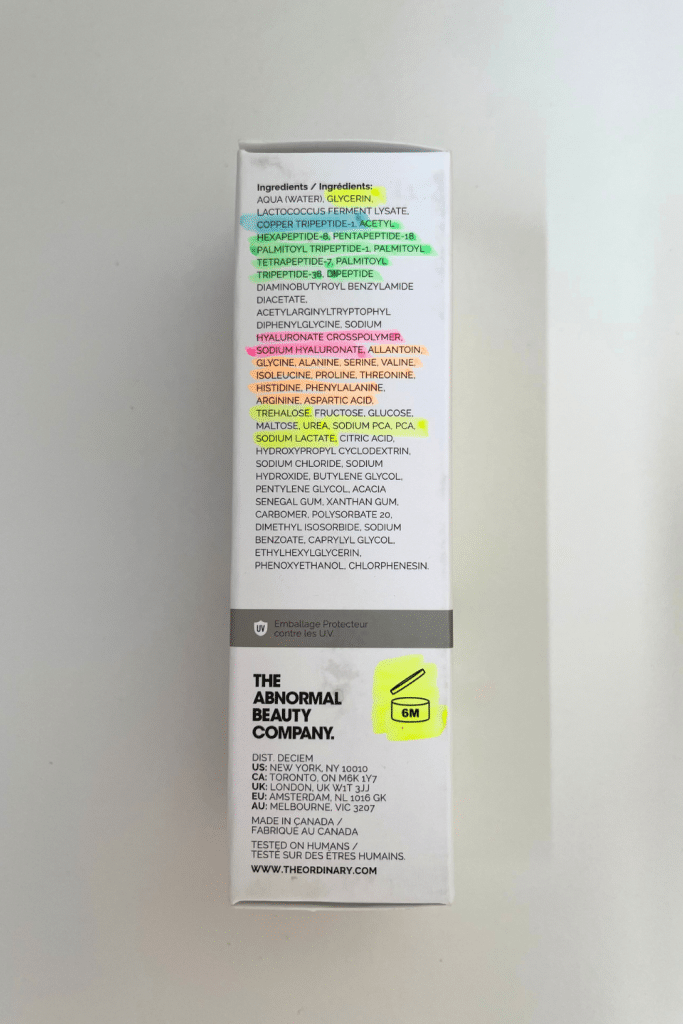 serum peptidos de cobre