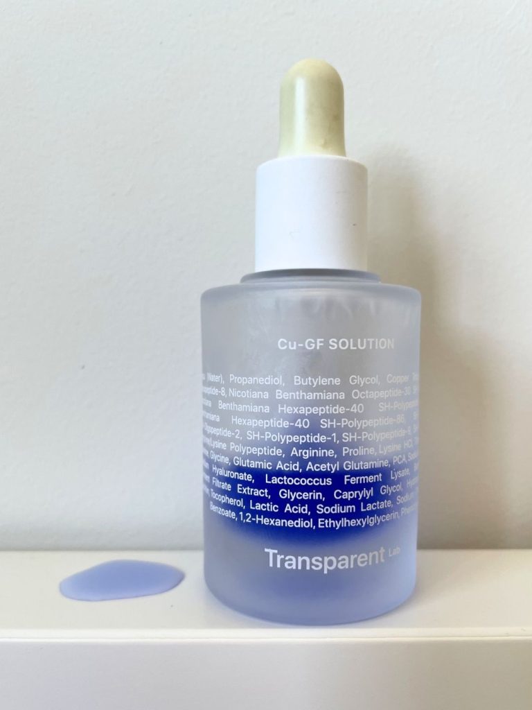sérum con péptidos de cobre