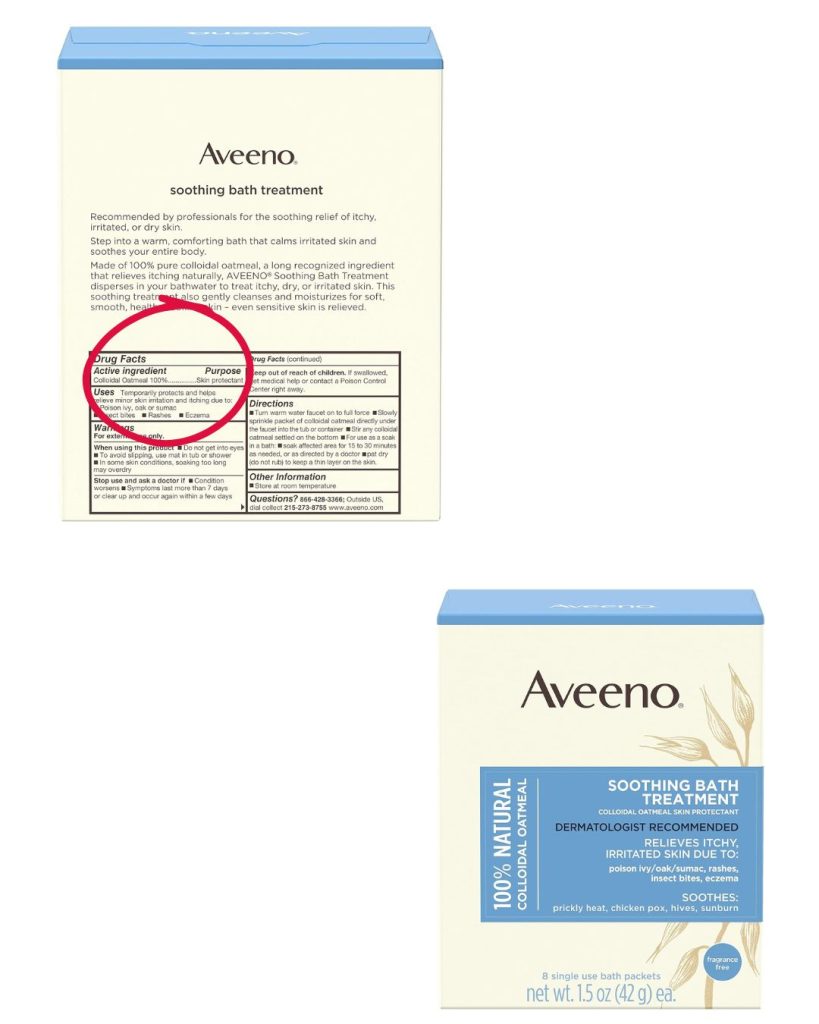 baños de avena coloidal